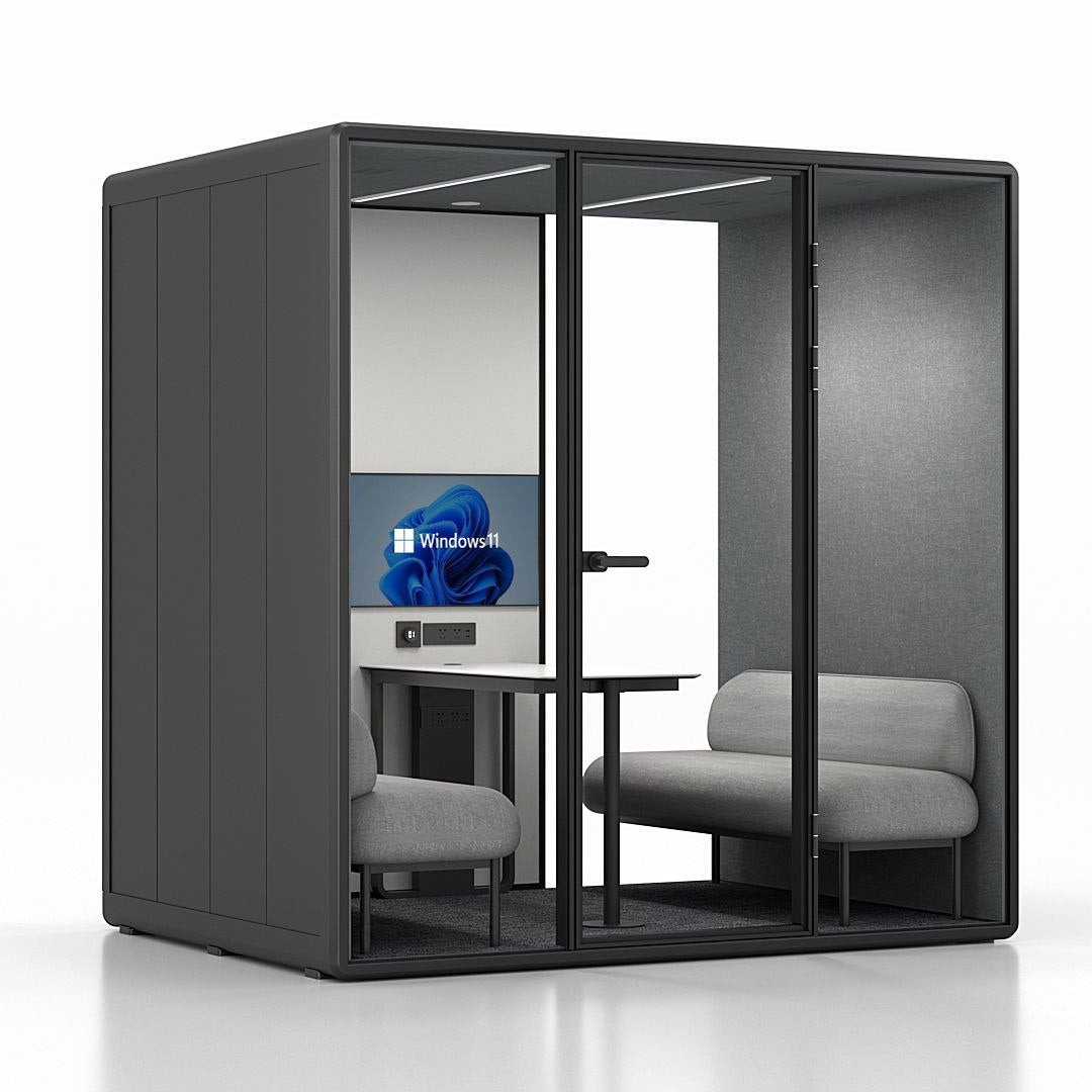 Soundproof 4-Person Meeting Pod