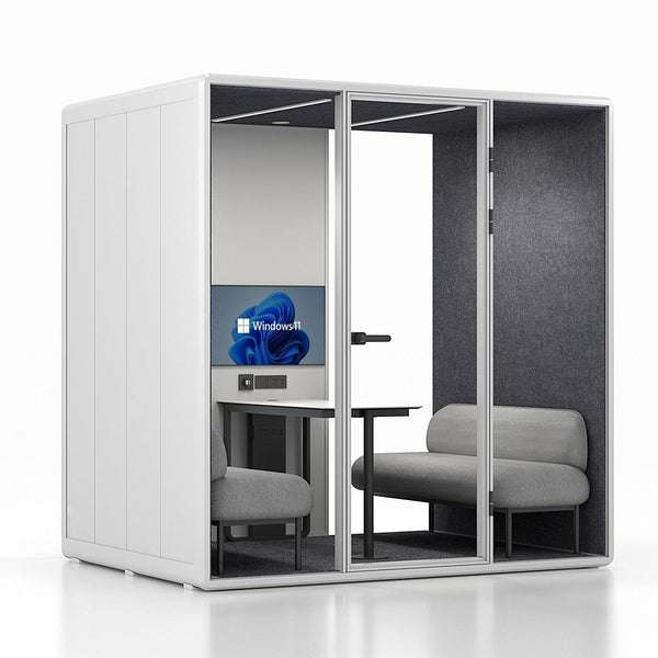 1–4 Person Meeting Pod - Soundproof Team Booth