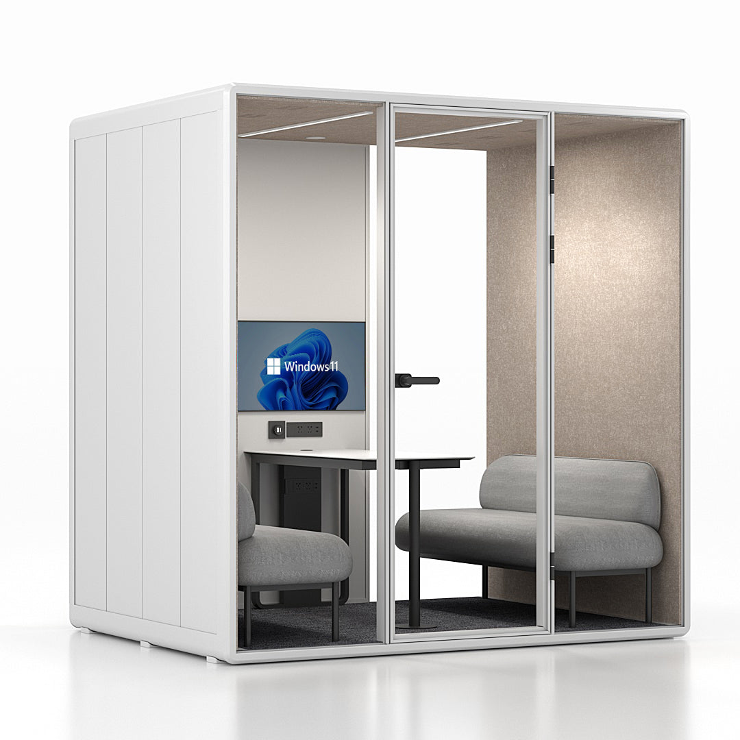 Soundproof 4-Person Meeting Pod