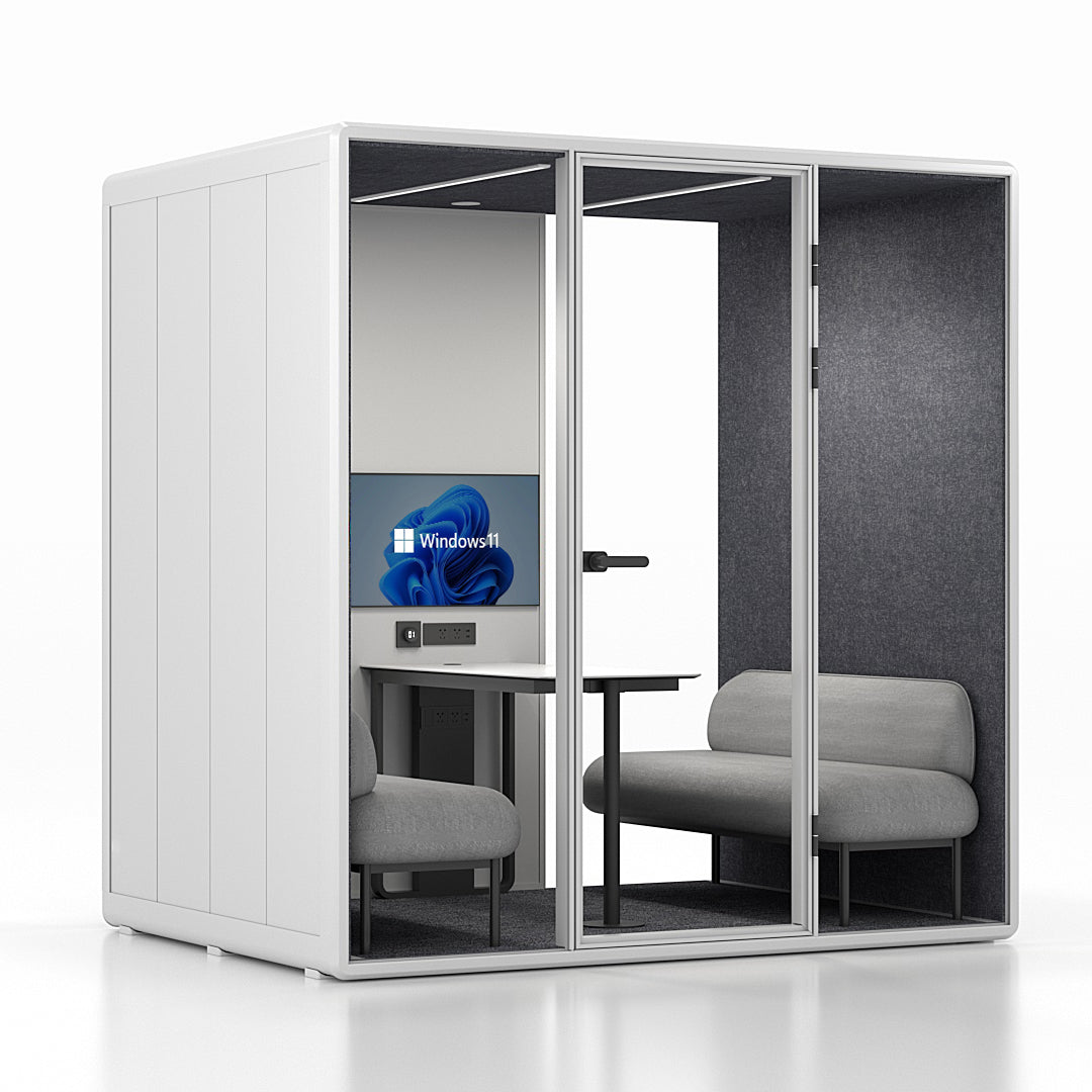 Soundproof 4-Person Meeting Pod