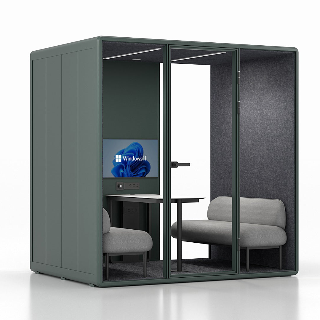 Soundproof 4-Person Meeting Pod