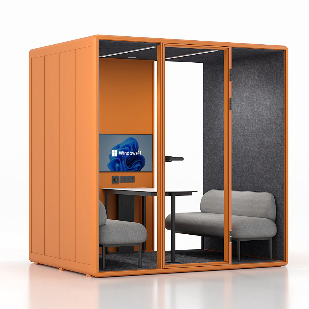 Soundproof 4-Person Meeting Pod