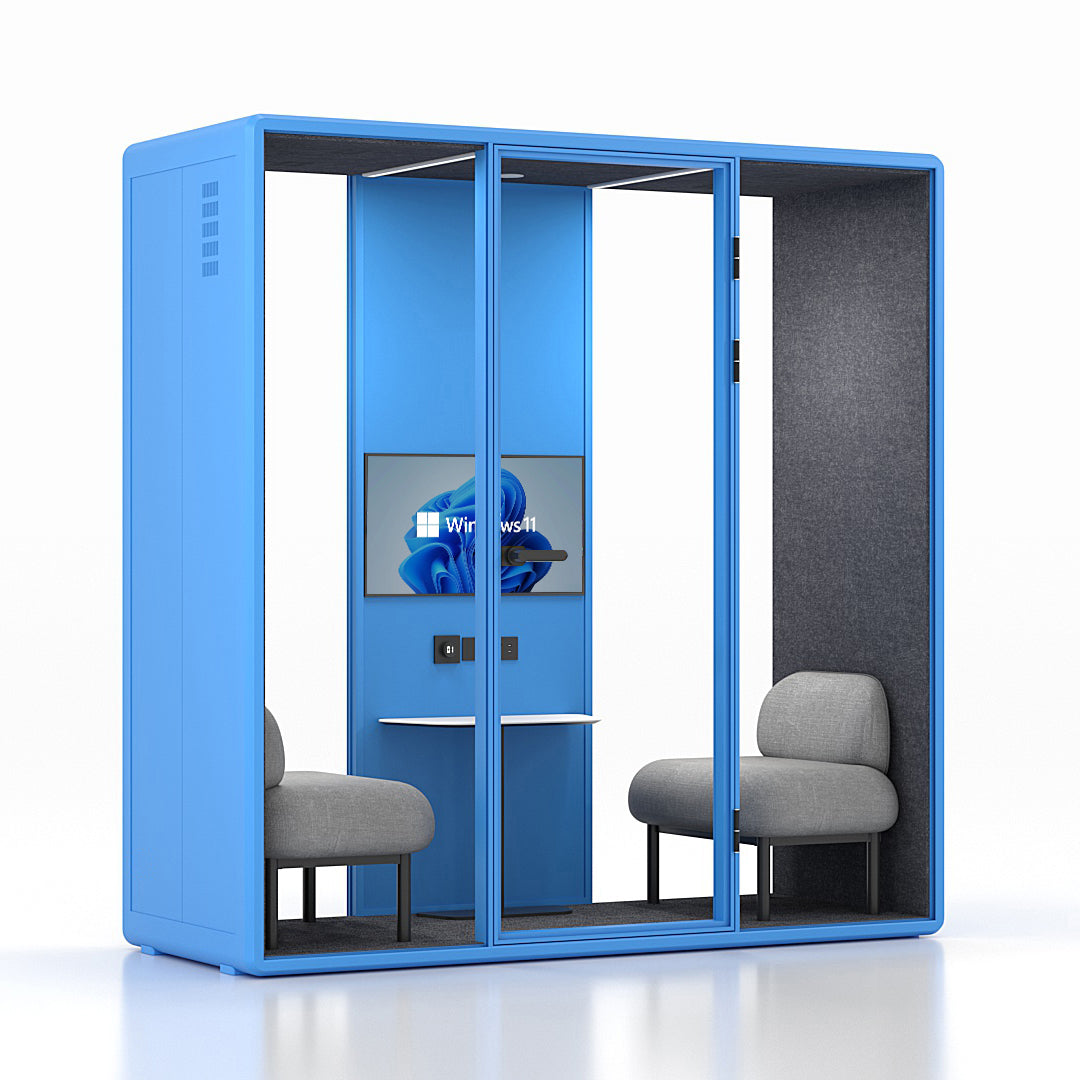Wide Soundproof Collaboration Booth
