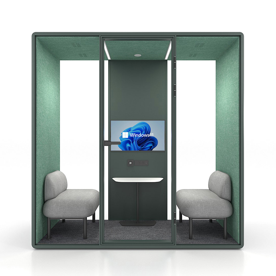 Soundproof 4-Person Meeting Pod