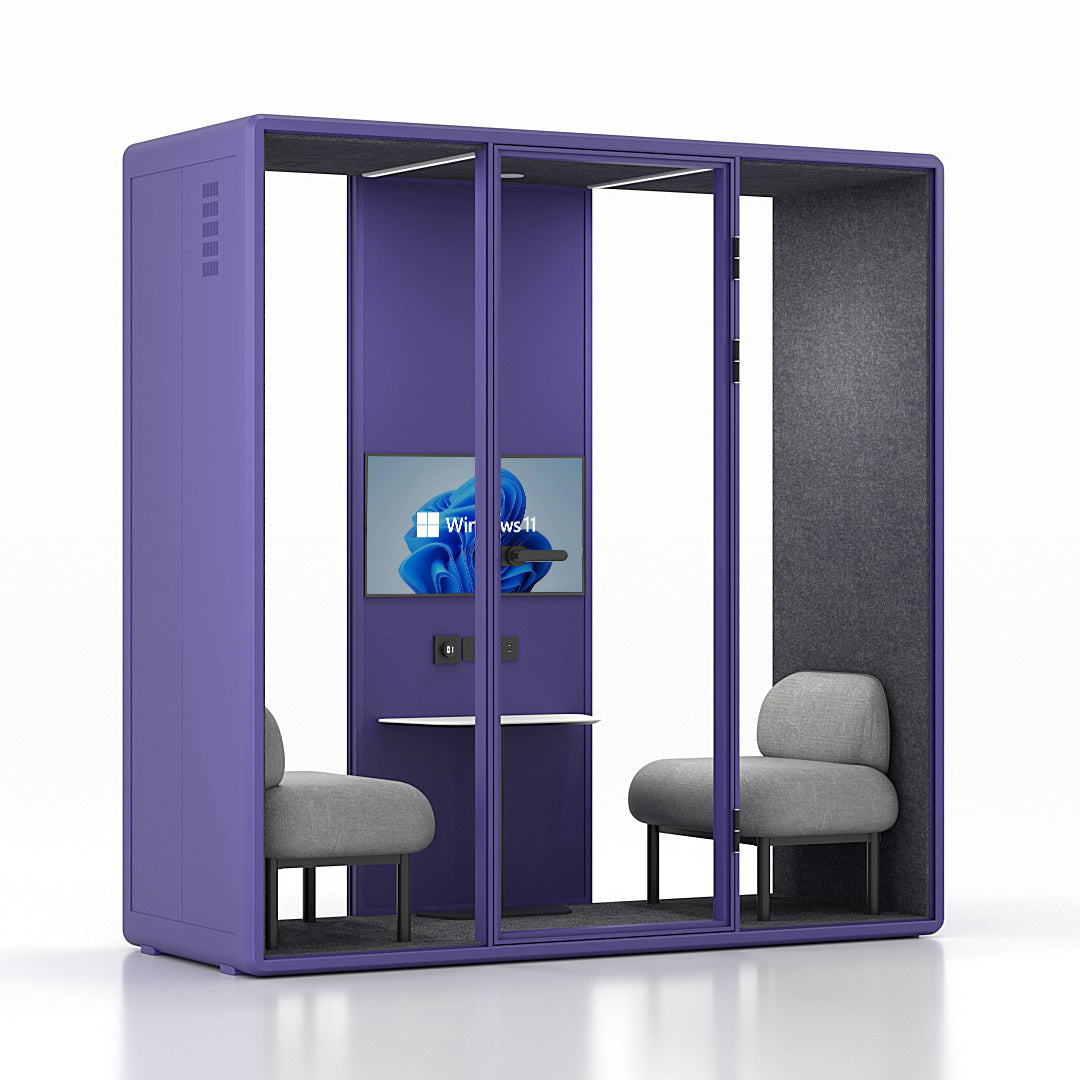 Wide Soundproof Collaboration Booth