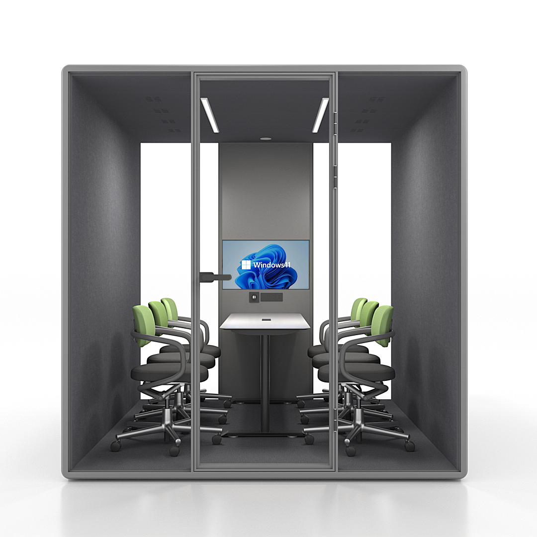 Large soundproof conference meeting pod